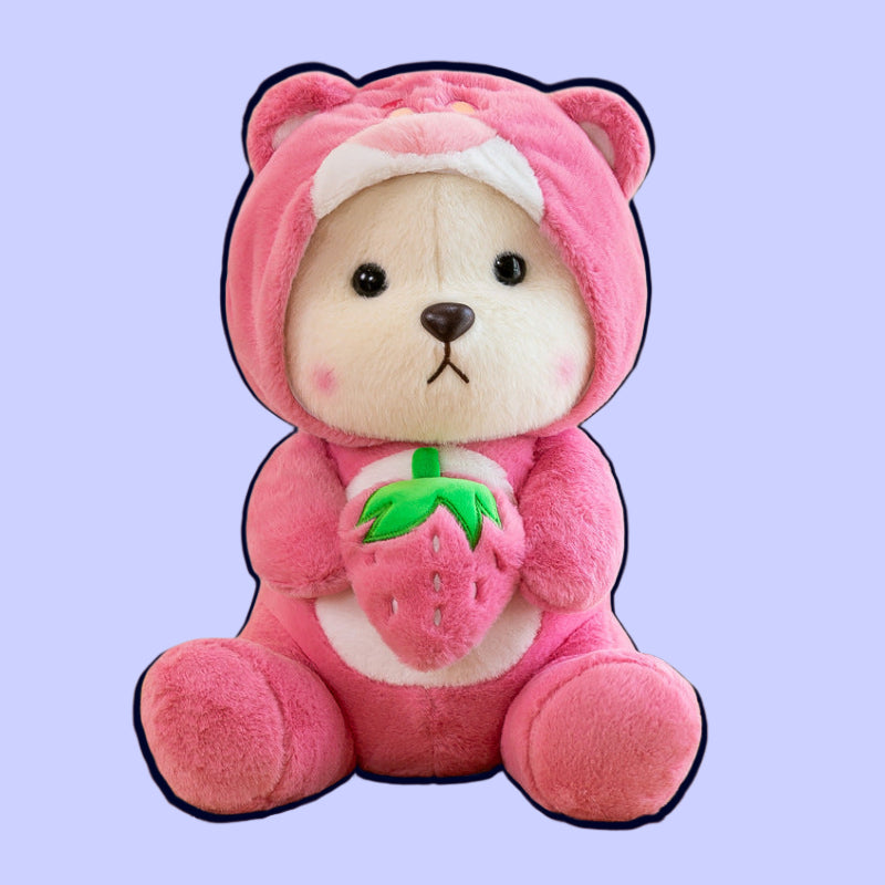 Strawberry Blush Bear: Your Sweet and Cuddly Companion
