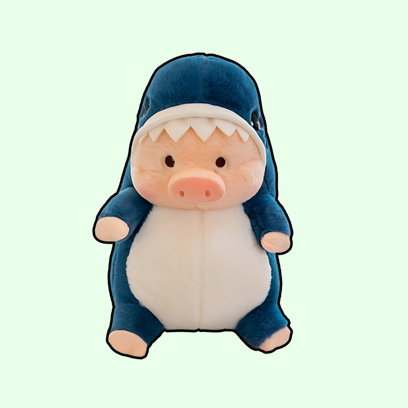 Blue pig toy on sale