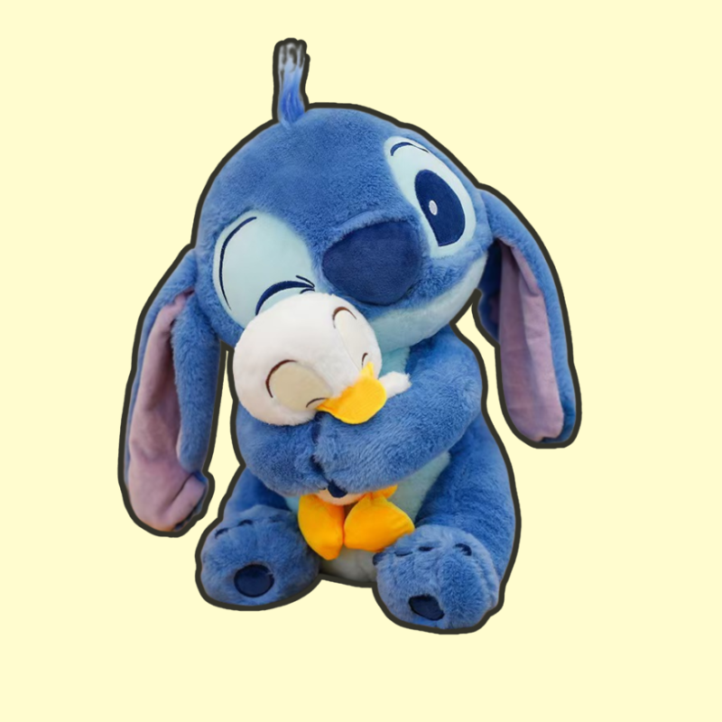 omgkawaii Stuffed Animals Stitch Hugging Duck Plush – Adorable Cuddly Stuffed Toy