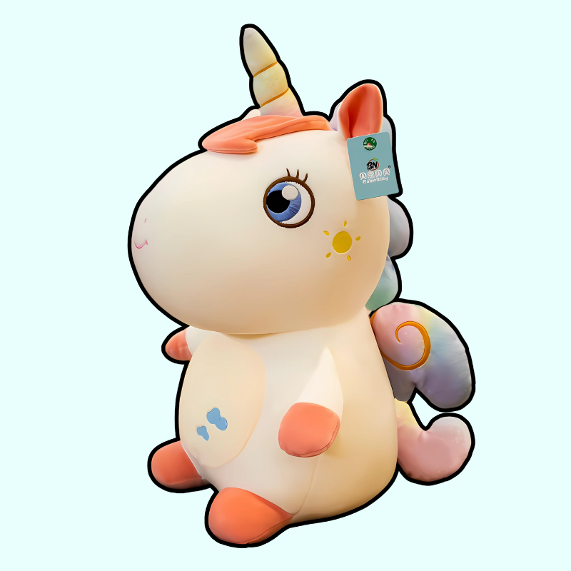 Whimsical Rainbow Unicorn Plush omgkawaii