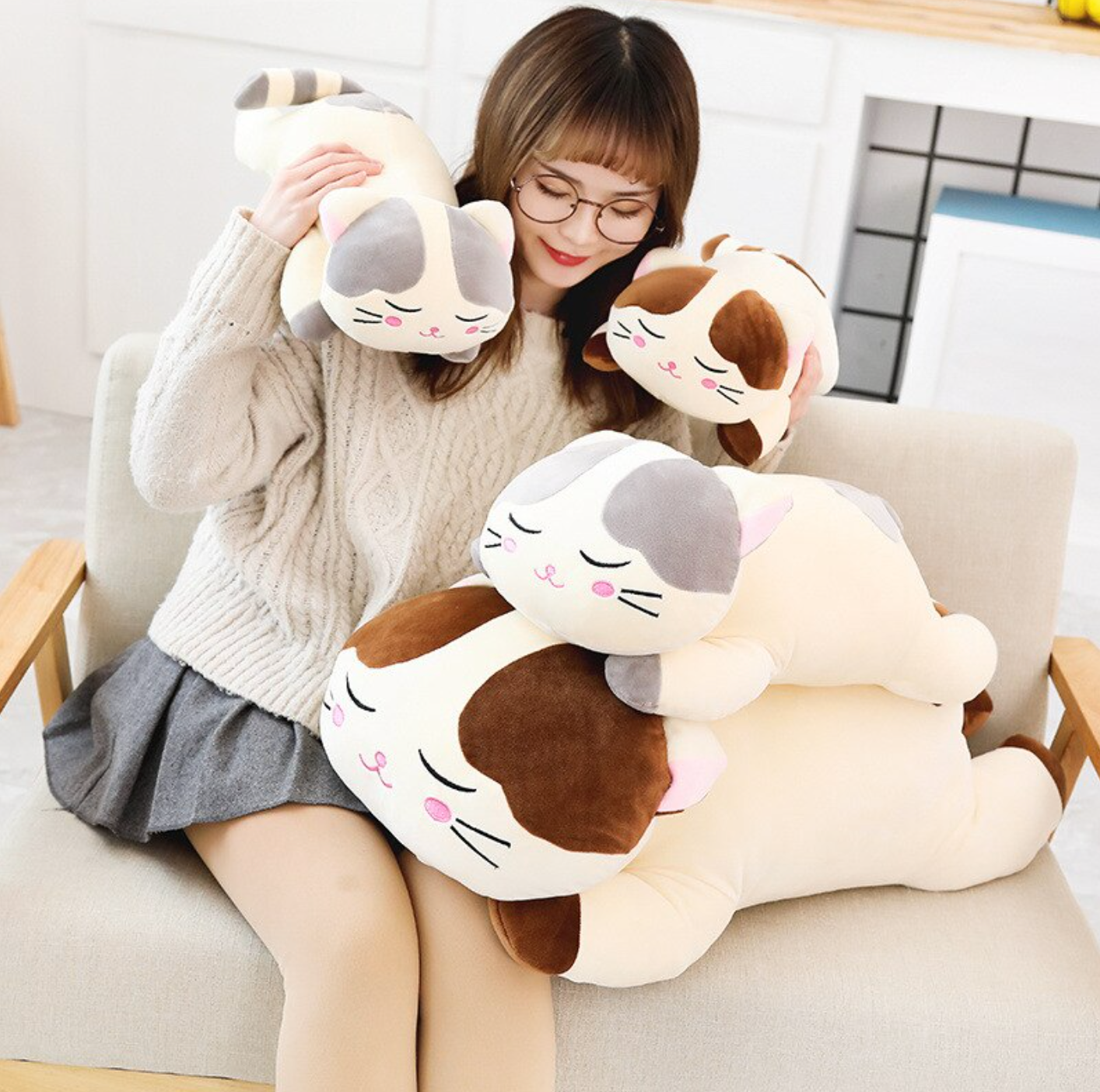 omgkawaii đ° Land Animals Plushies Soft Sleeping Cat