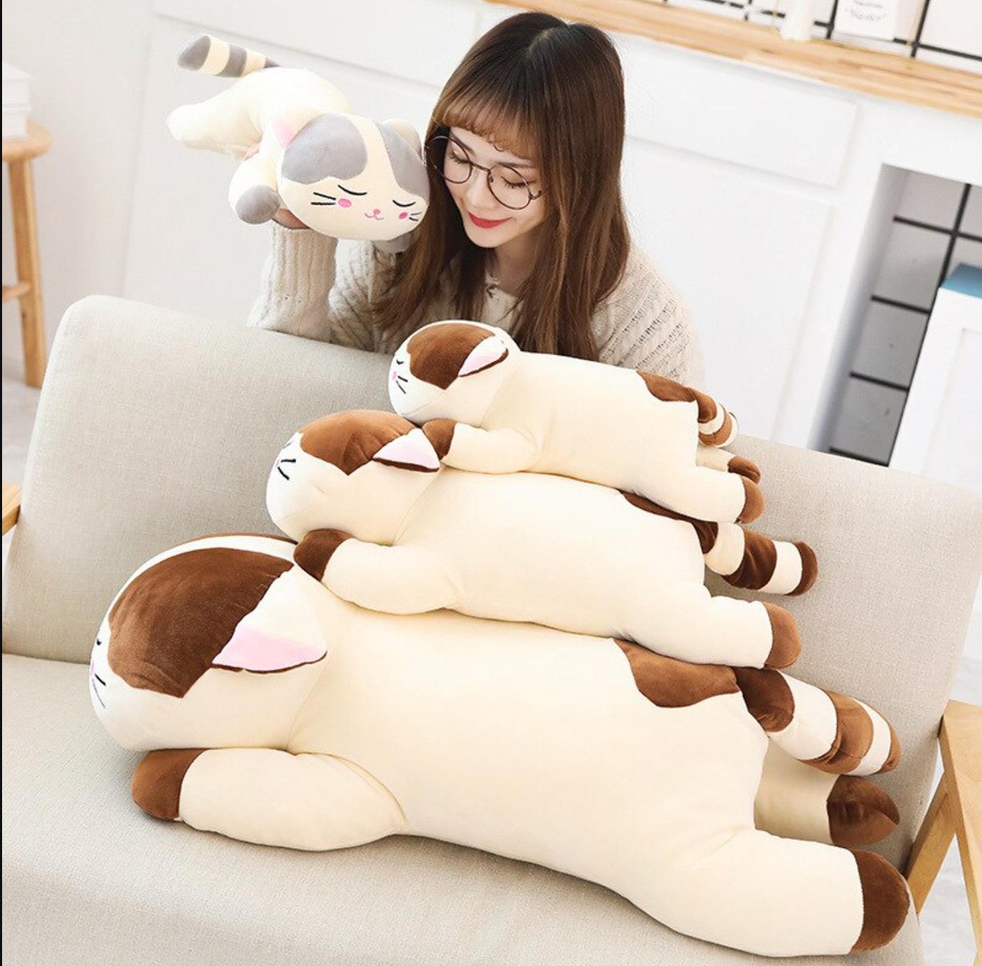 omgkawaii đ° Land Animals Plushies Soft Sleeping Cat