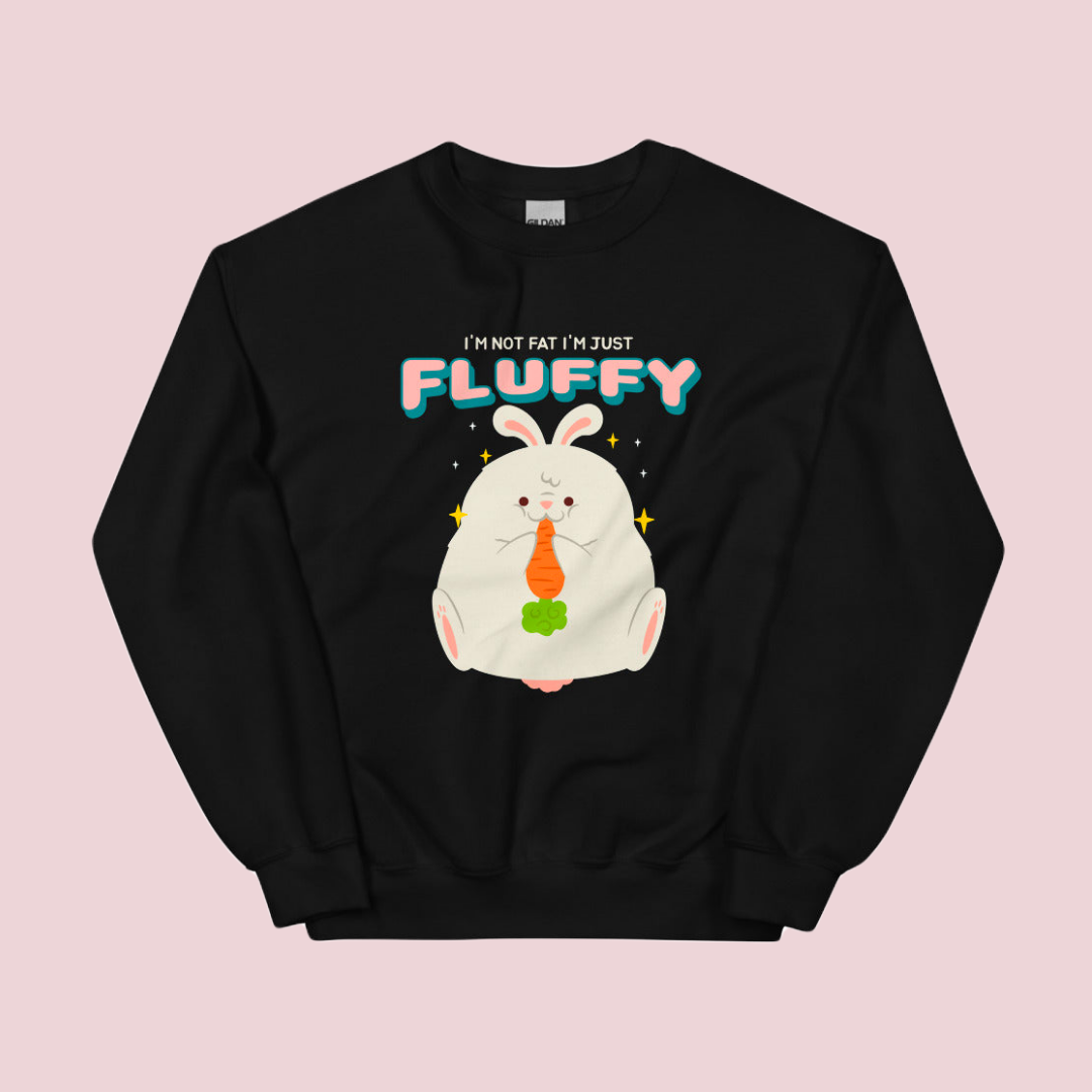 Funny Fluffy Bunny Unisex Sweatshirt