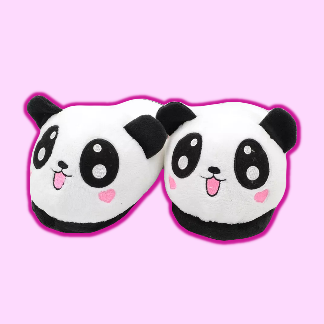 Cute top panda slippers