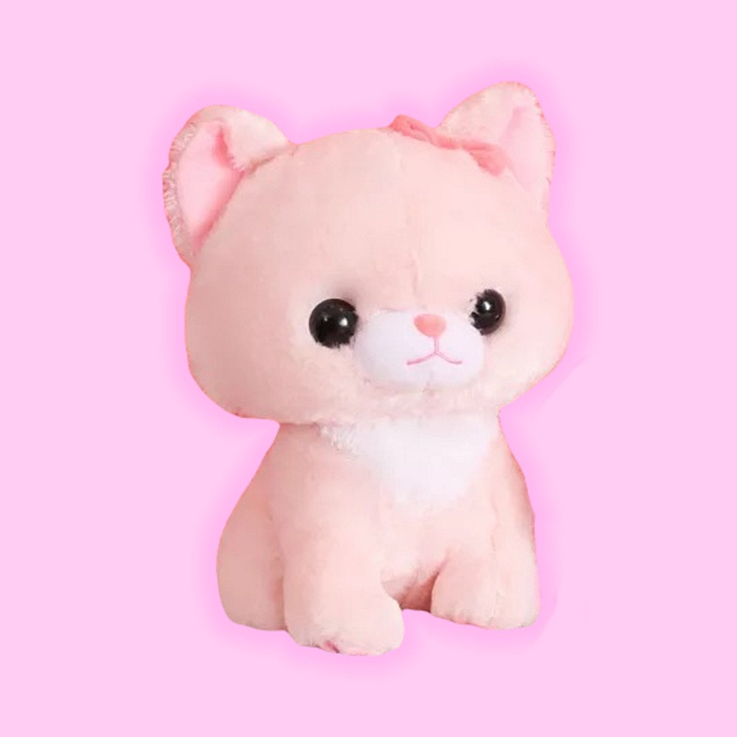 Cat Plush Cute Plushies, Pink Cat Plushie, Cat Stuffed Animals, Kawaii  Plush Toys for Kids - 11 inch 