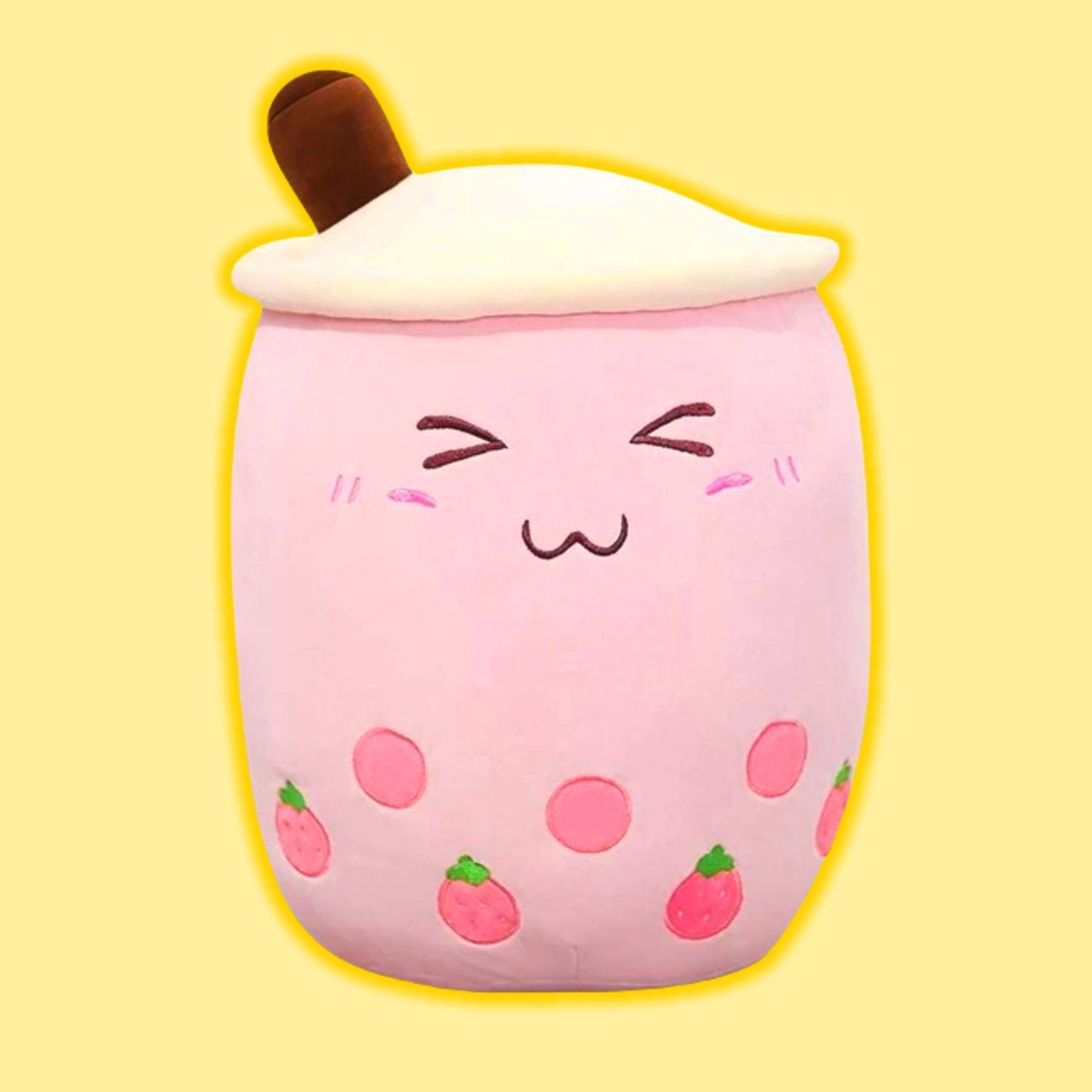 omgkawaiii 🍹 Other Plushies 25 CM / Pink Bubble Tea Boba Plush