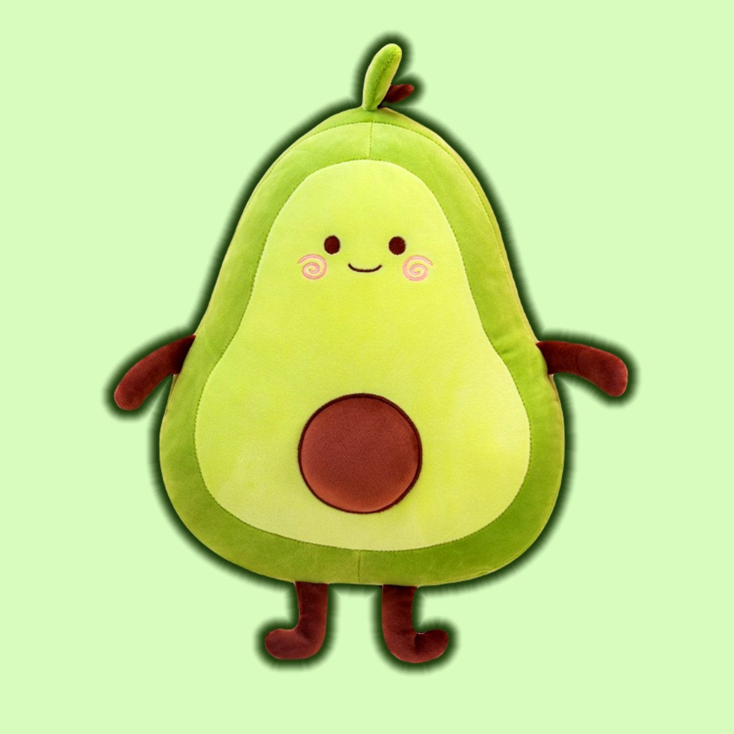 Kawaii Smiley Avocado Buddies - Wakaii  Plush animals, Cute avocado,  Kawaii smiley