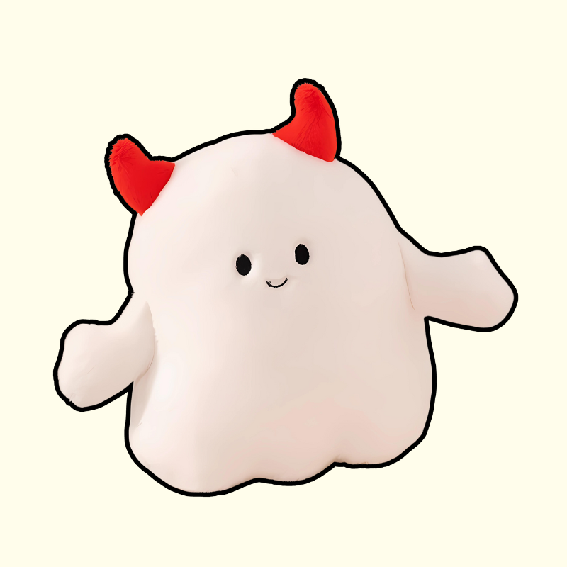 Peluche fantasma corna e zucca