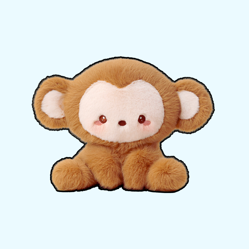 Peluche singe câlin