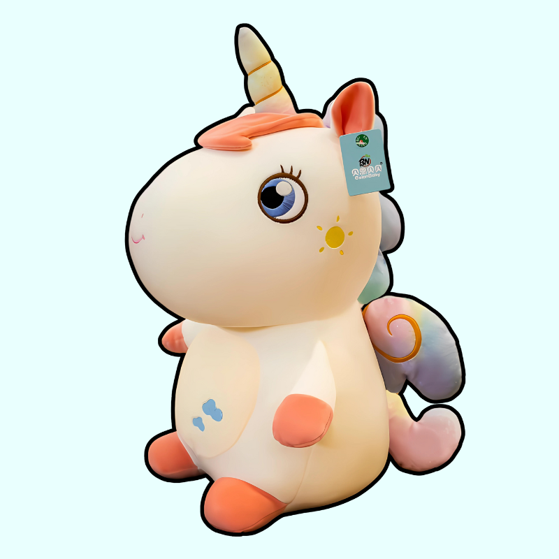 Whimsical Rainbow Unicorn Plush