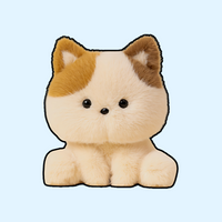 Gatito de peluche suave y tierno