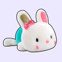 Peluche câlin lapin aux oreilles tombantes