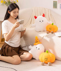 Horns & Pumpkin Ghost Plushies