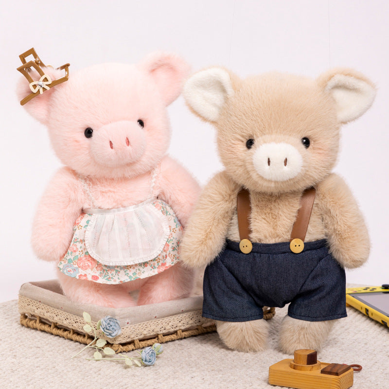 Dressed-Up Pig Plush Duo