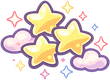 Stars and clouds