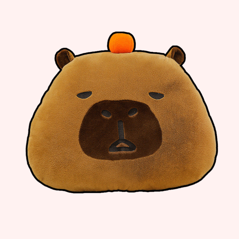 Cappello di zucca capybara cuscino peluche