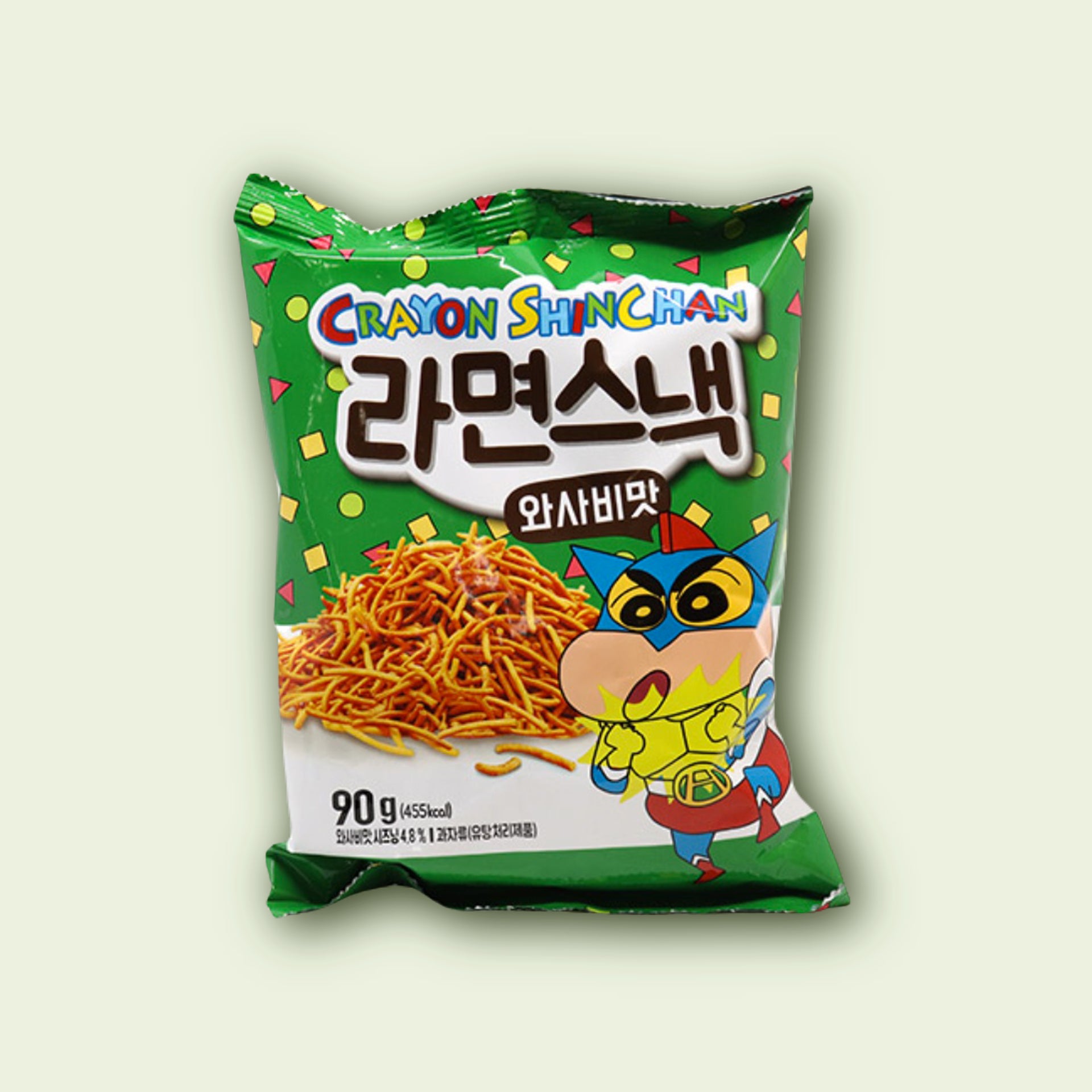 Munch Addict Snacks Crayon Shinchan Ramen Snack Wasabi Flavor (Korea)