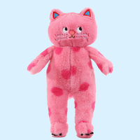 omgkawaii 40 CM Adorable and Huggable Stuffed Kitty with a Fun Polka Dot Pattern
