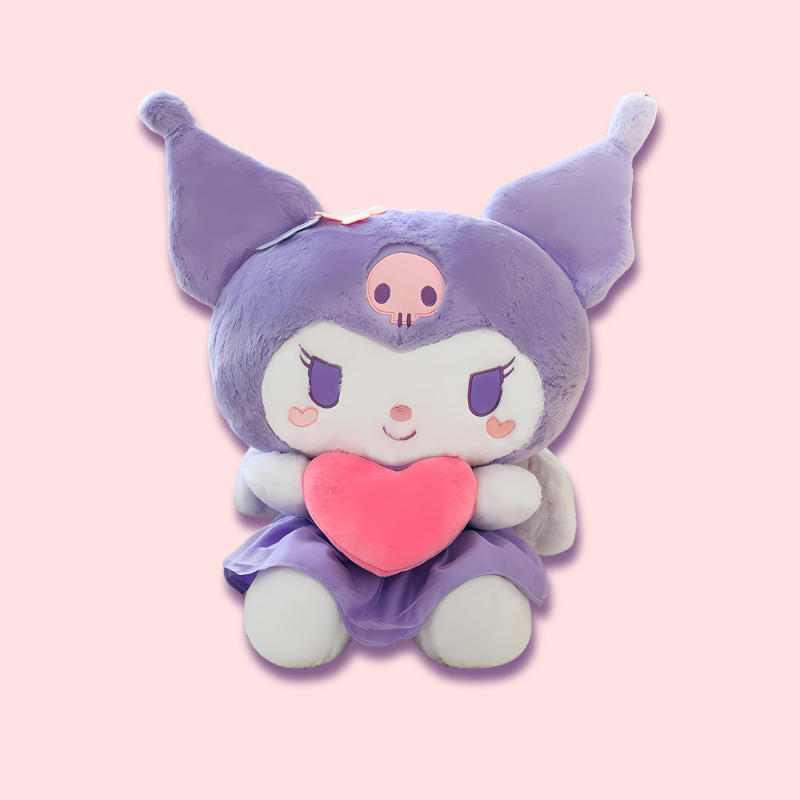 omgkawaii 40 CM Adorable Purple Rabbit with Heart