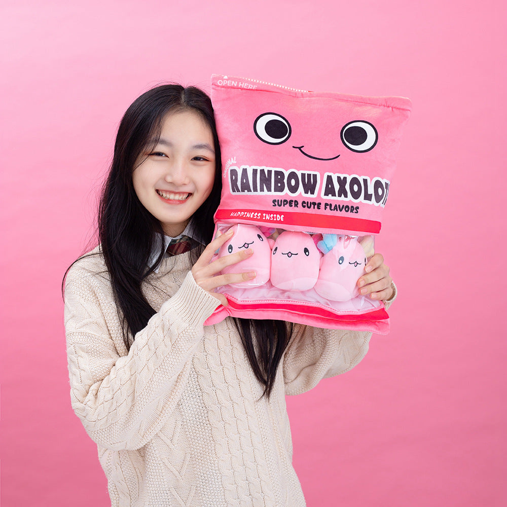 omgkawaii A Delightful Bag of Mini Axolotl Plushies