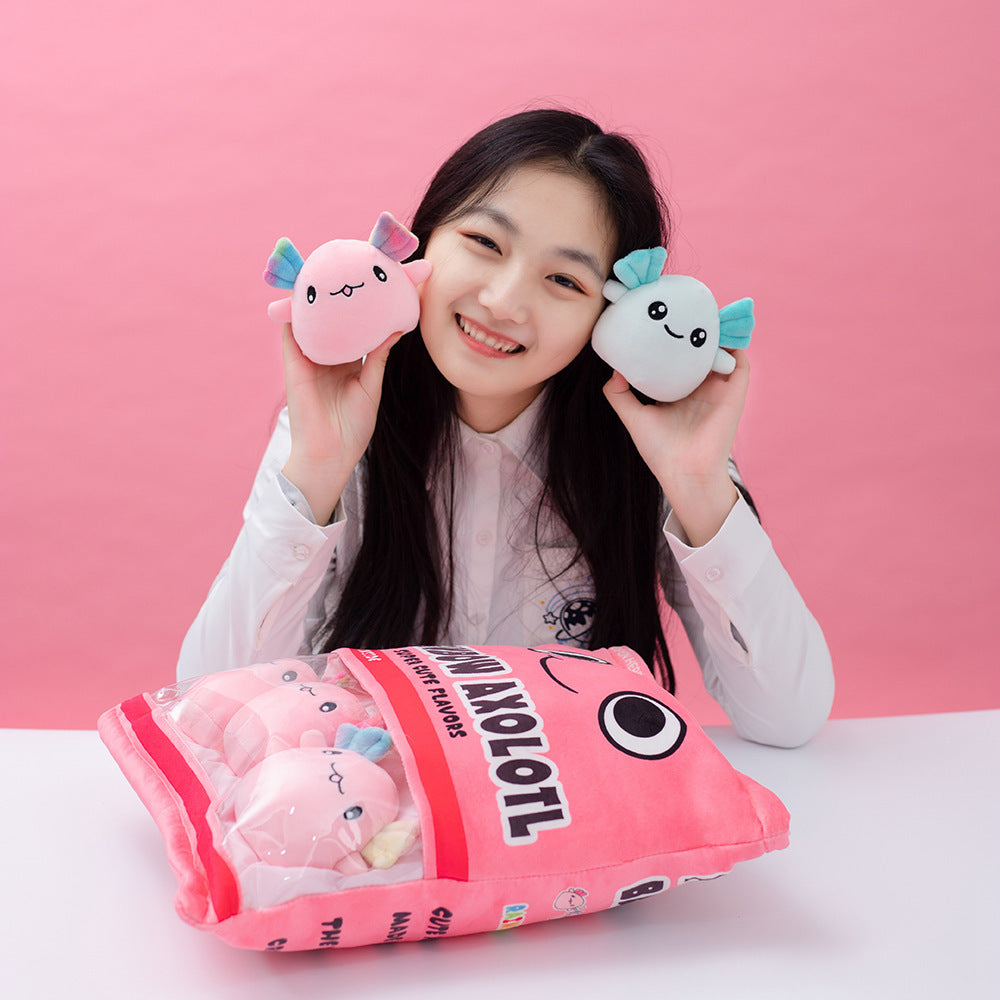 omgkawaii A Delightful Bag of Mini Axolotl Plushies