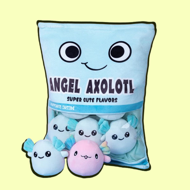 omgkawaii A Delightful Bag of Mini Axolotl Plushies