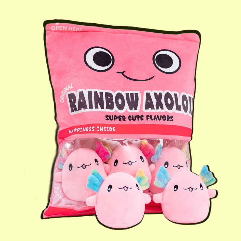 omgkawaii A Delightful Bag of Mini Axolotl Plushies