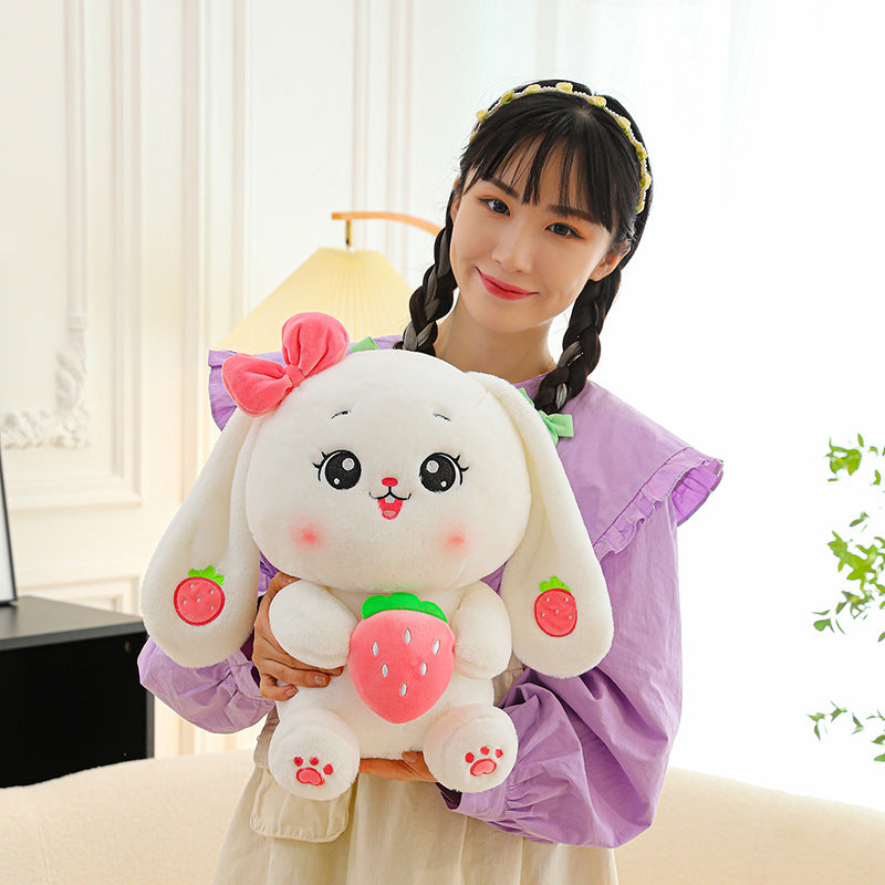 omgkawaii Adorable Bunny Plushie: Huggable Strawberry and Carrot Companion