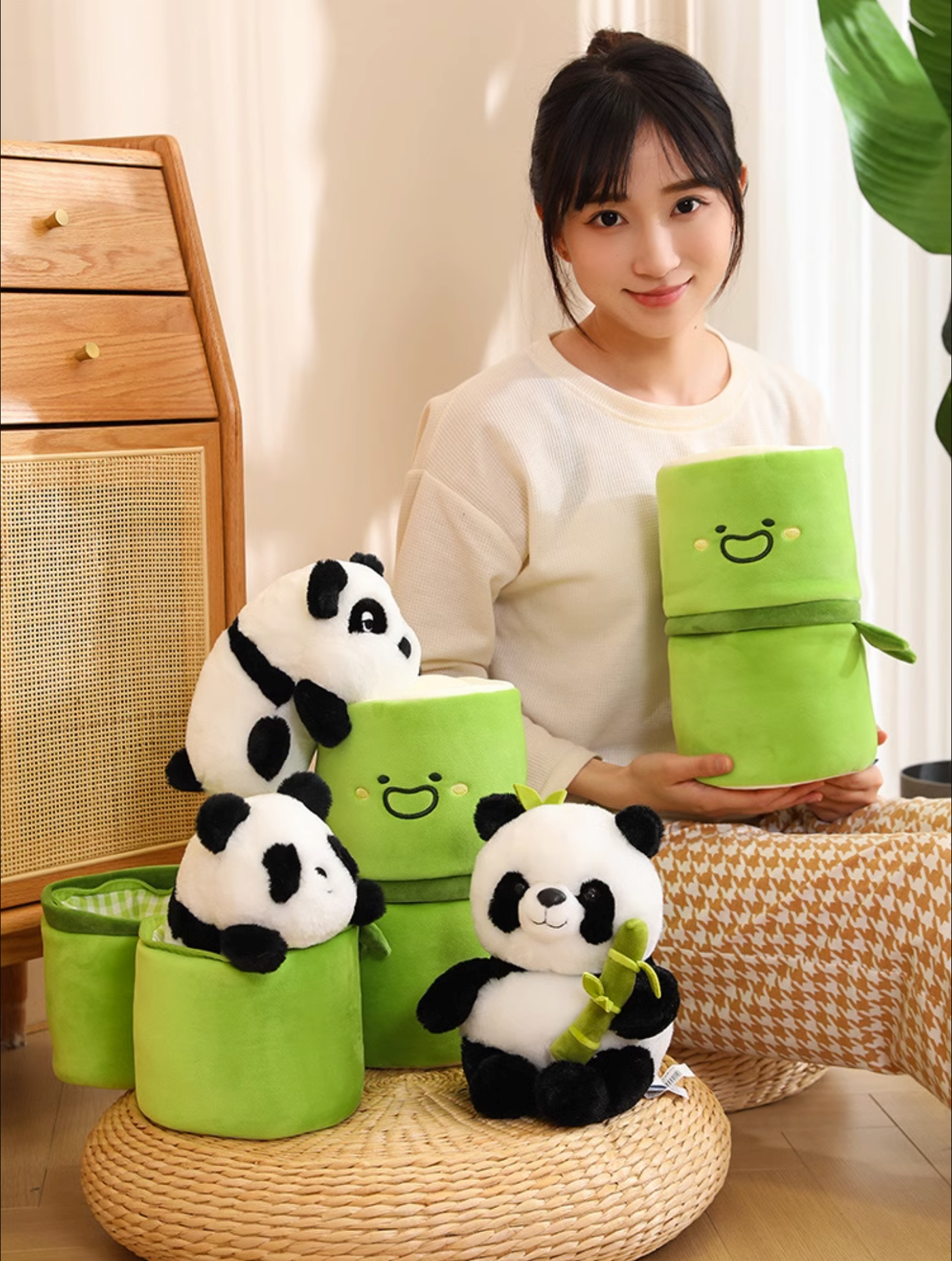 omgkawaii Adorable Panda Plushie Inside Bamboo | Soft and Huggable Toy