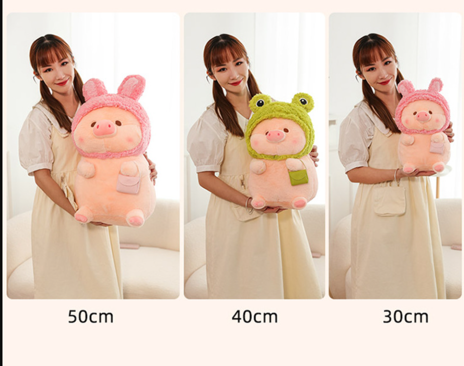 omgkawaii Adorable Pig Plush with a Handy Bag