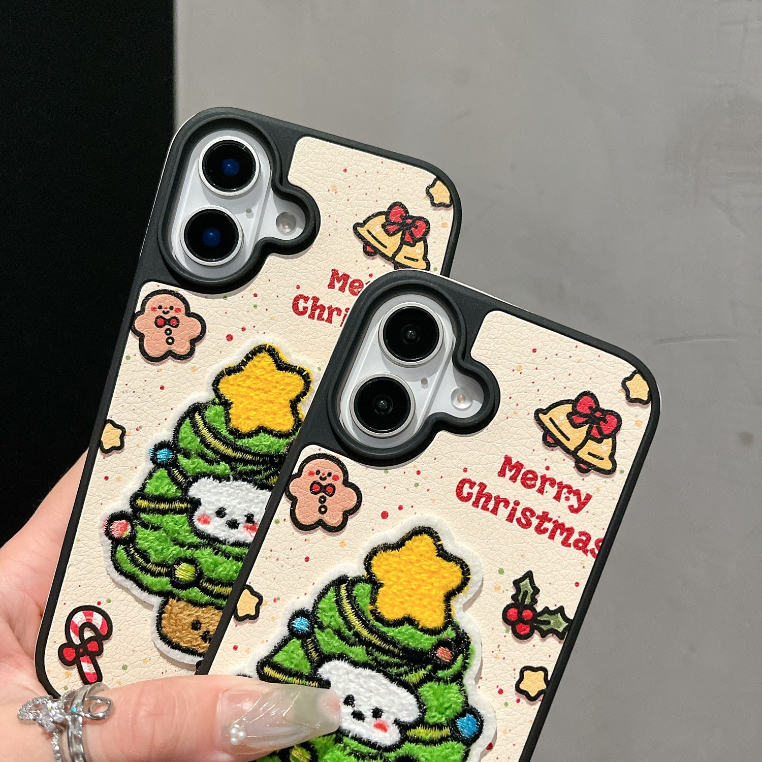 omgkawaii Apparel & Accessories Christmas Tree Phone Case with Beaded Charm