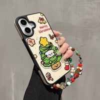 omgkawaii Apparel & Accessories Cover + Chain / iPhone 13 Christmas Tree Phone Case with Beaded Charm