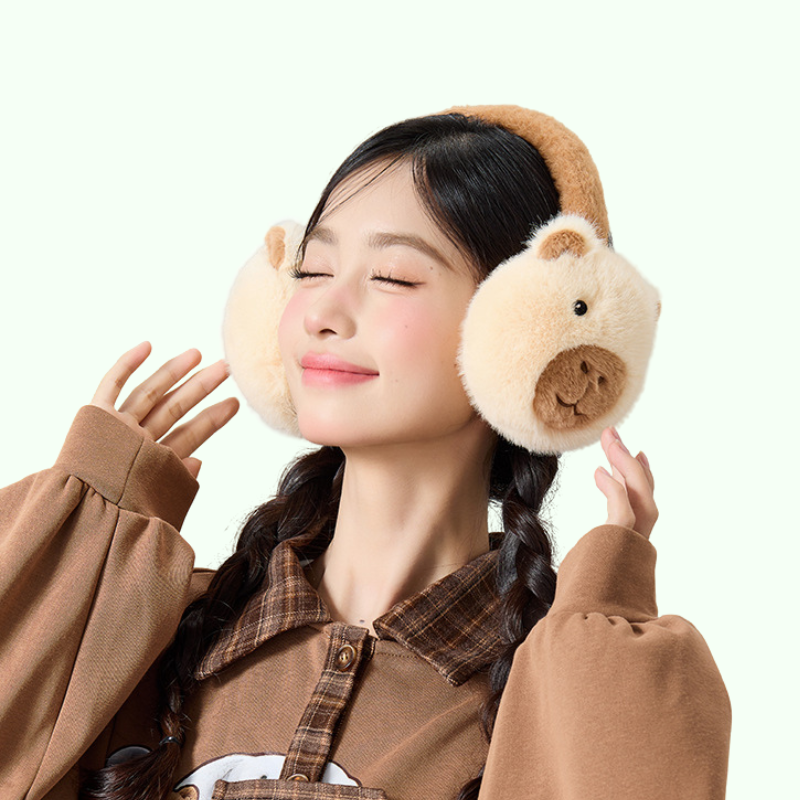 omgkawaii Apparel & Accessories Cozy Capybara Plush Earmuffs