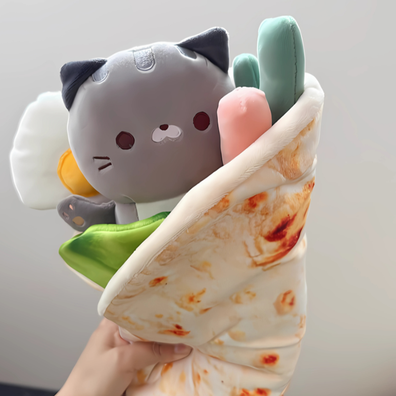 Cat burrito plush online