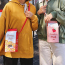 omgkawaii Apparel & Accessories Strawberry Milk Cross Body Purse Bag