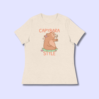 omgkawaii Apparel > Hoodies Heather Prism Natural / S Stylish Capybara T-Shirts