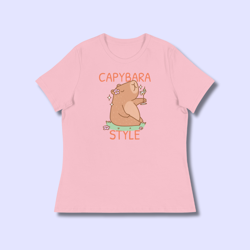 omgkawaii Apparel > Hoodies Pink / S Stylish Capybara T-Shirts