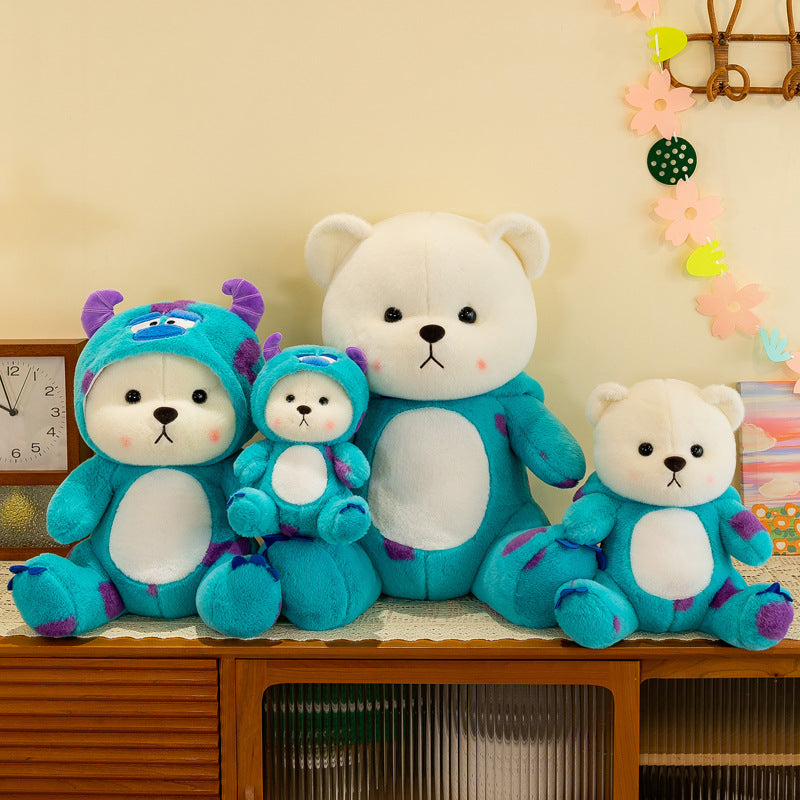 omgkawaii Bear Plushie in Blue Hoodie