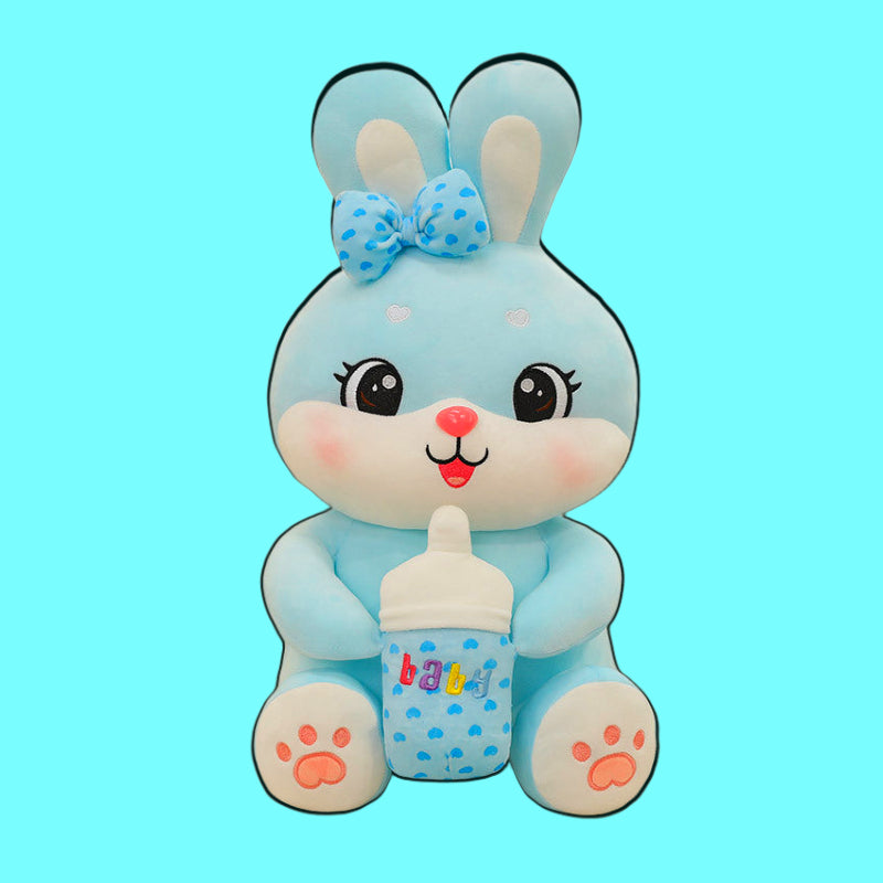 omgkawaii Blue / 45 CM Irresistibly Cute Rabbit Plushie with milk Companion