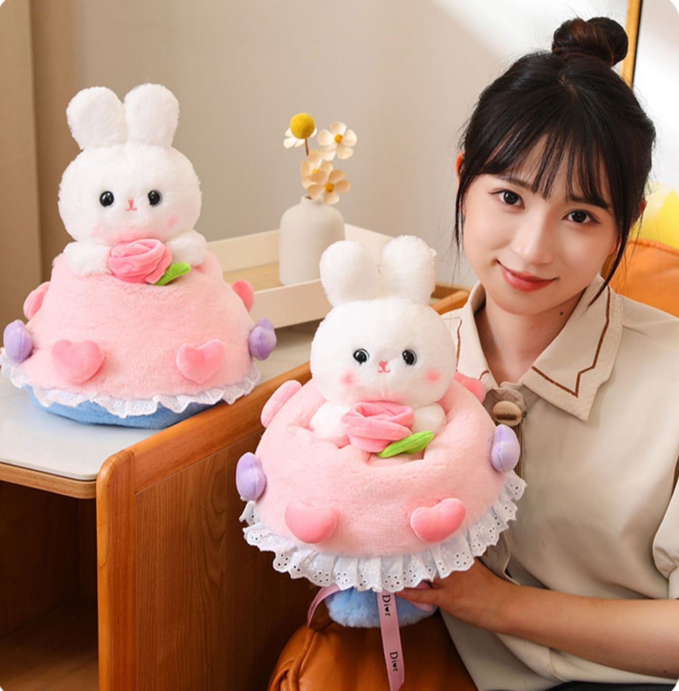 omgkawaii Bunny Blossom: Transformable Rabbit to Bouquet Plushie