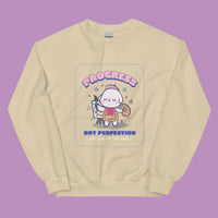 omgkawaii Clothing Sand / S Kawaii Artist Sweatshirt - Progress Not Perfection