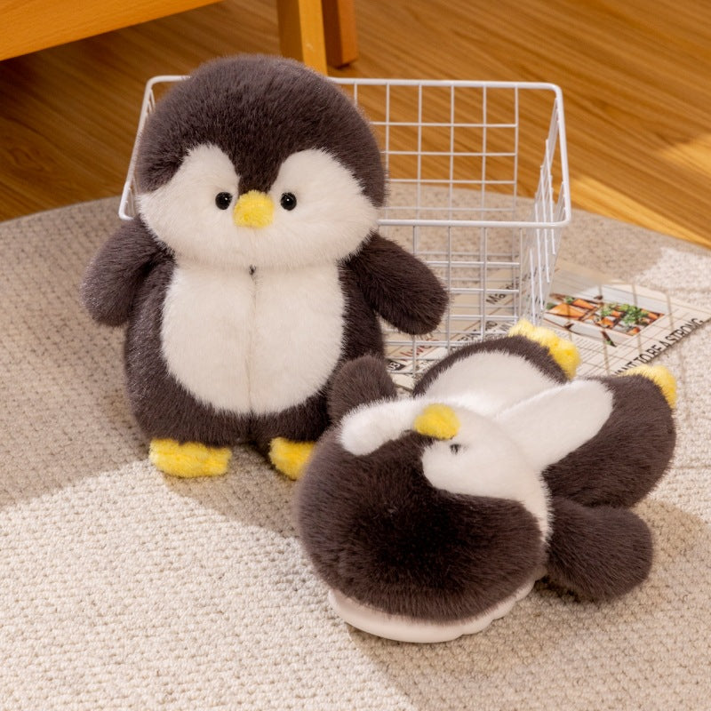Cozy and Cute Penguin Slippers Black