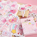 omgkawaii Decorative Stickers Kawaii Pink Stickers 45 Pieces