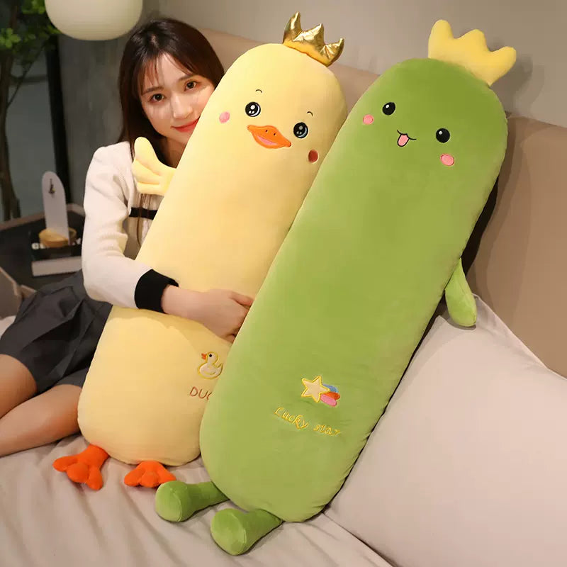 omgkawaii Dinosaur and Duck Long Pillow Plush