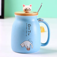 omgkawaii Drinkware Blue Cute Cat Kawaii Mugs