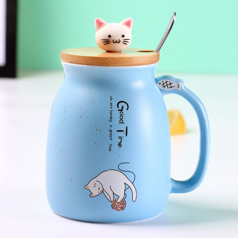 omgkawaii Drinkware Blue Cute Cat Kawaii Mugs