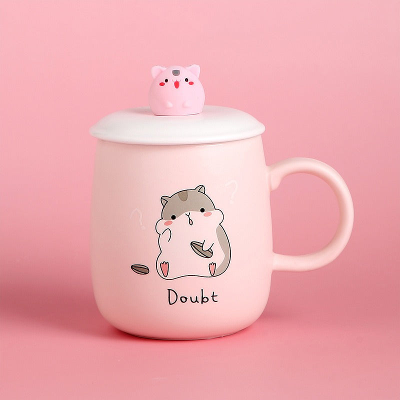 omgkawaii Drinkware Doubt Cute Hamster Mugs