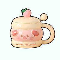 omgkawaii Drinkware Honey Peach Pig Mug – Embrace Sweetness!