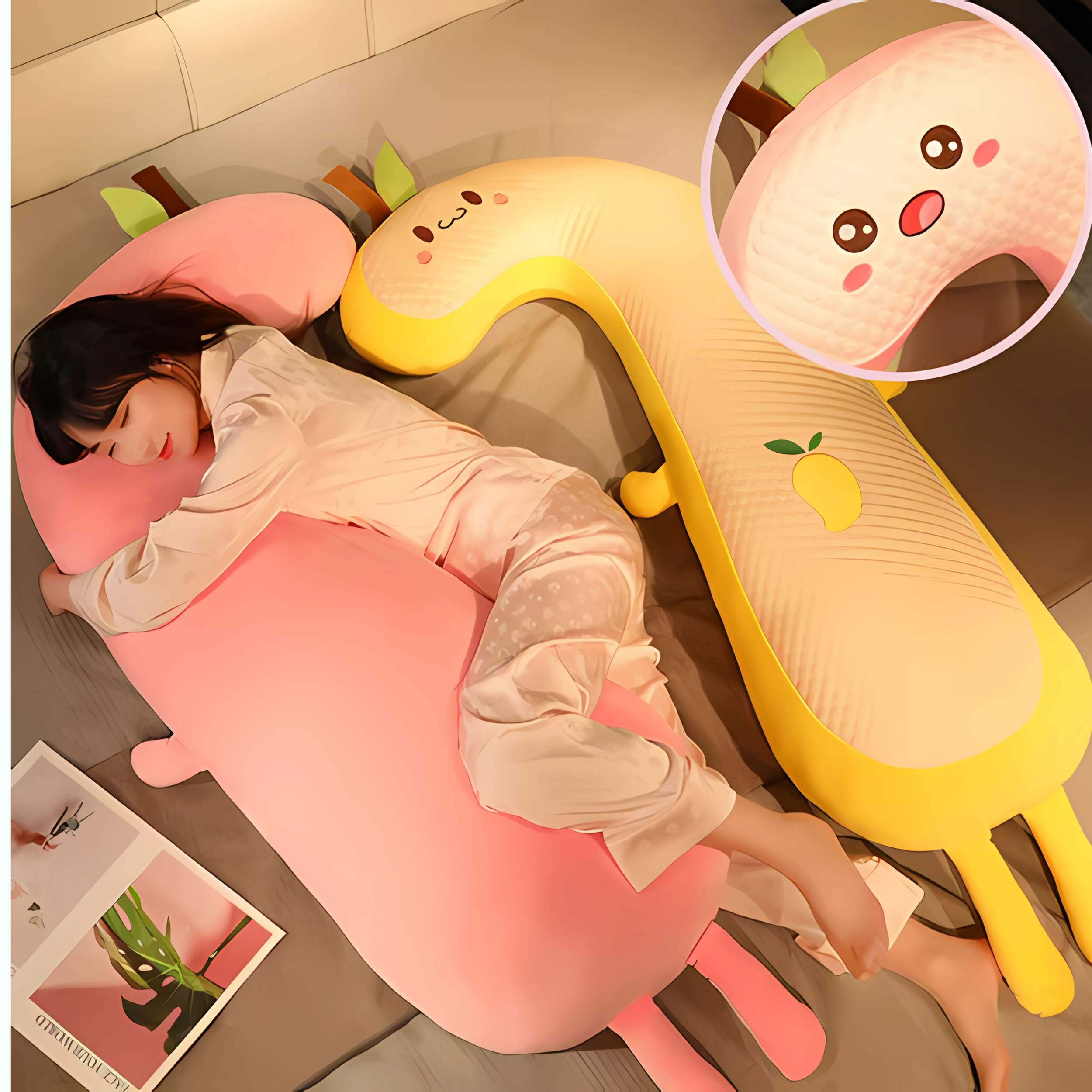 omgkawaii Extra-Long Plush Pillow Doll - The Ultimate Snuggle Buddy!