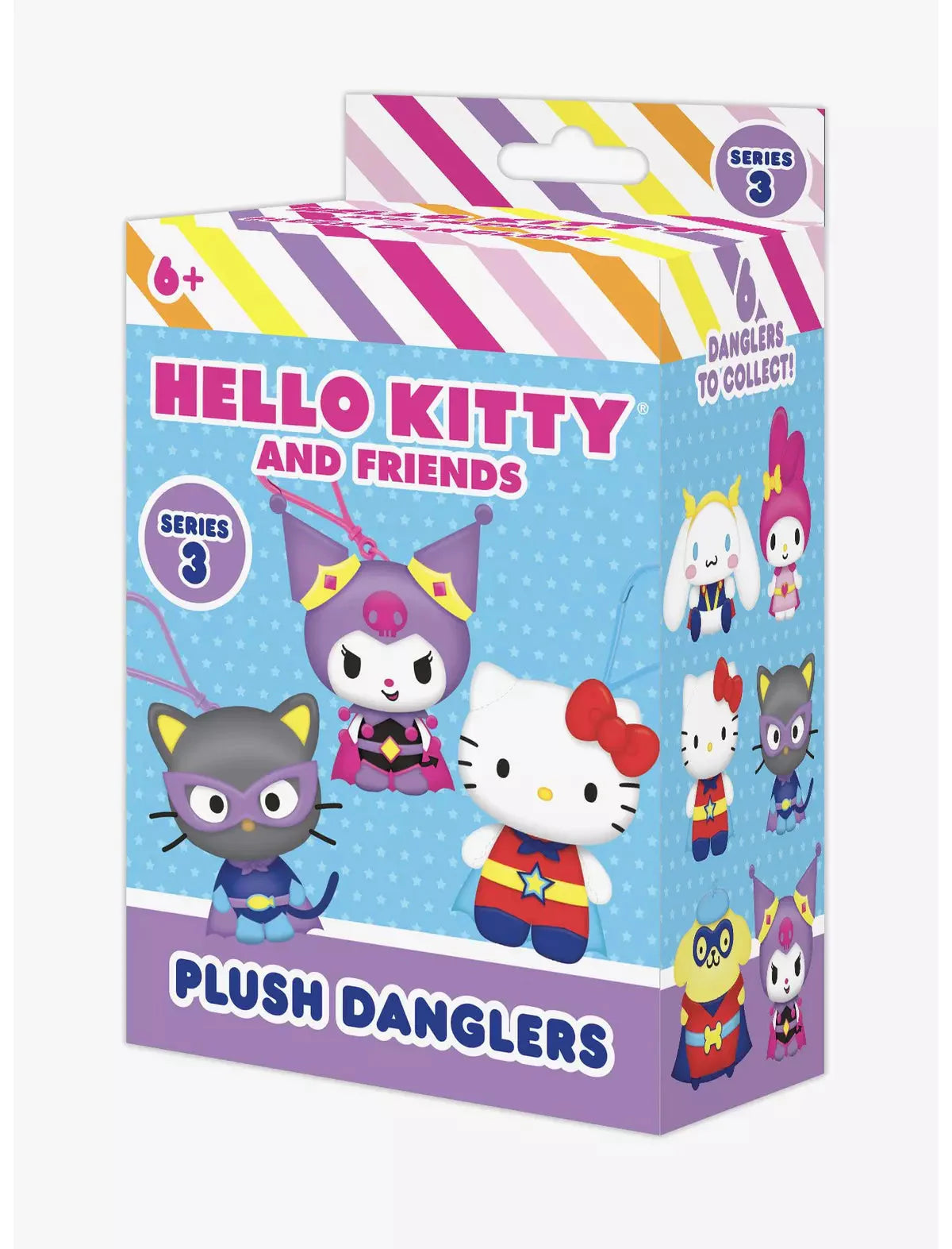 omgkawaii Figures Hello Kitty and Friends® Plush Danglers Series 3 Blind Box (1 Blind Box)